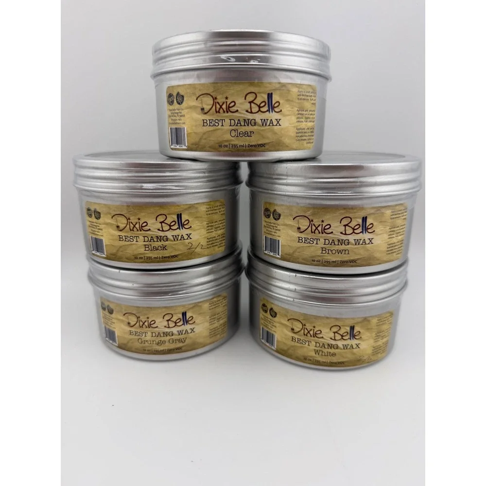 Dixie Belle Best Dang Wax 10oz Clear Black Brown Grunge Gray White - Picture 4 of 4